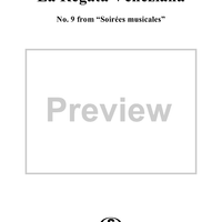 La Regata Veneziana, No. 9 from "Soirées musicales"