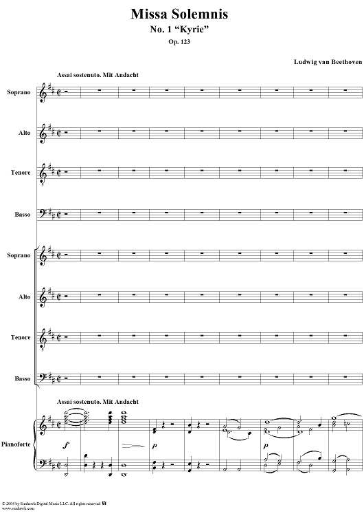 Missa Solemnis, No. 1: Kyrie