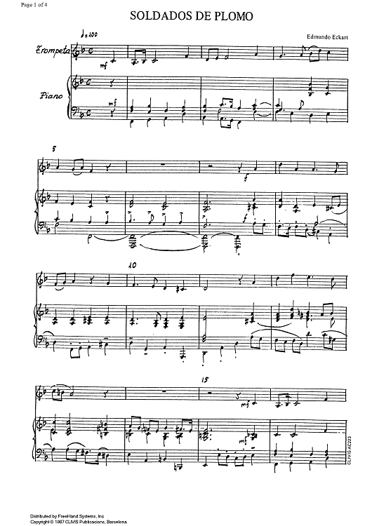 Soldados de Plomo (Lead soldates) - Score