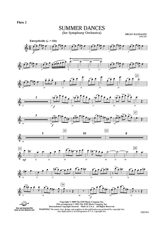 Summer Dances - Flute 2