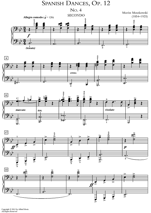 Spanish Dances, Opus 12, No. 4