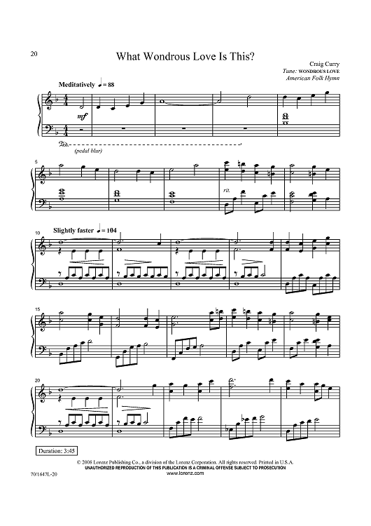 What Wondrous Love Is This?