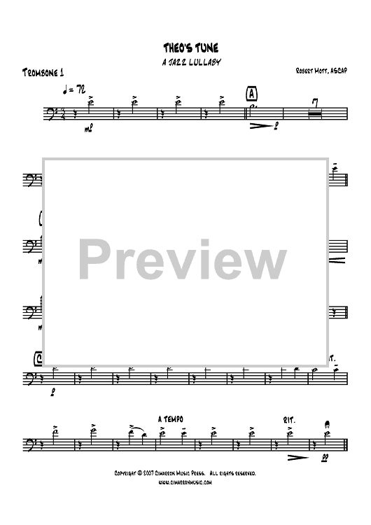 Theo's Tune - Trombone 1