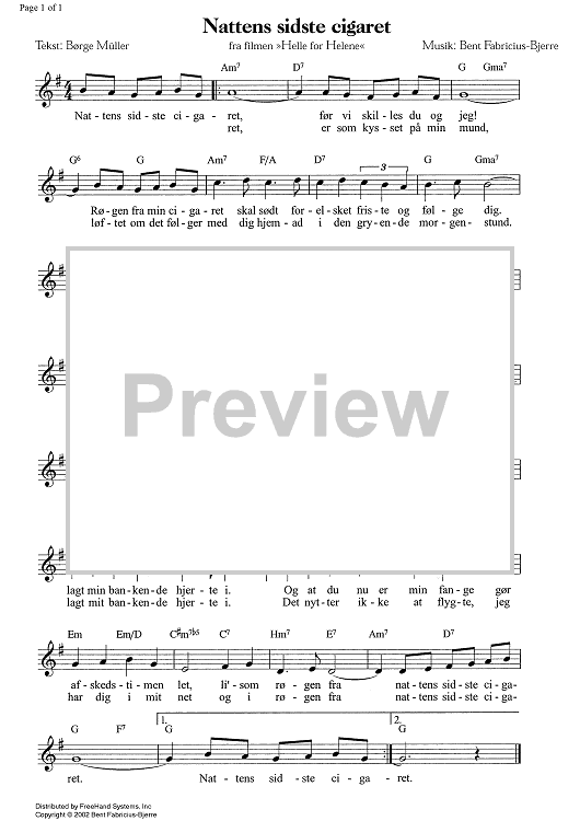 Nattens sidste cigaret - C Instruments