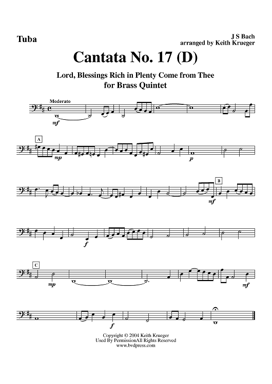 Cantata No. 17 - Tuba