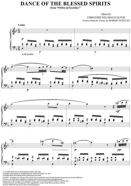 Dance of the Blessed Spirits  (from Orfeo ed Euridice)