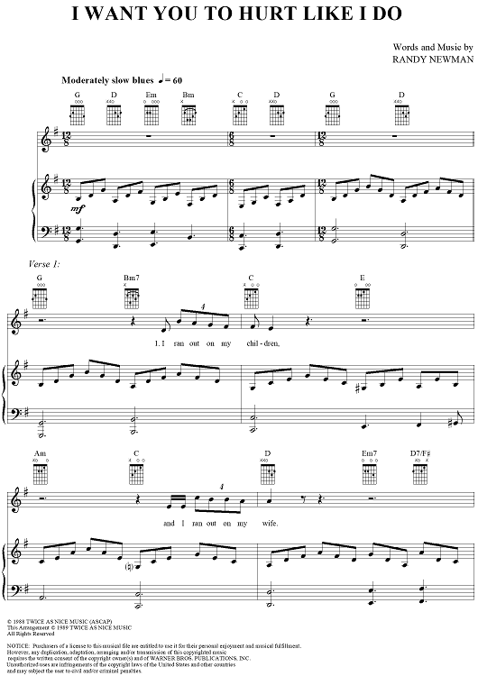 I Want You to Hurt Like I Do