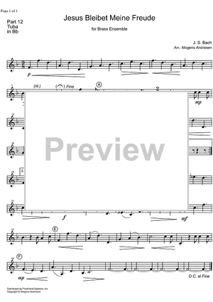 Jesu, Joy of Man's Desiring BWV 147 - Tuba in B-flat BC