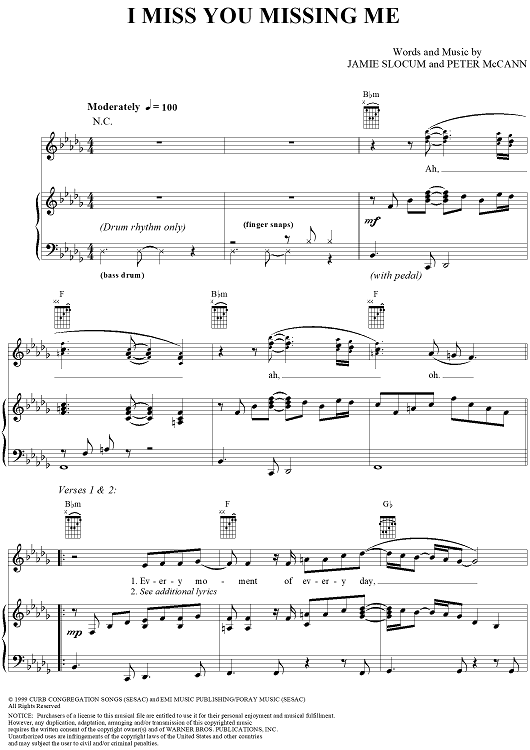 I Miss You Missing Me