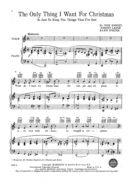 The Only Thing I Want for Christmas