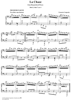 Harpsichord Pieces, Book 2, Suite 7, No.4:  La Chaze (Premiere and Seconde partie)