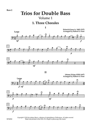 Trios for Double Bass - Volume 1 - Bass 2