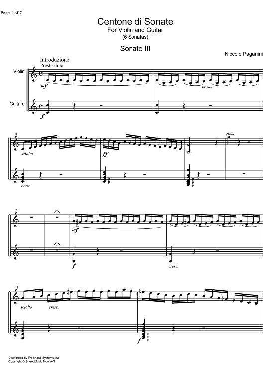 Sonata C Major - Score