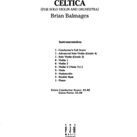 Celtica - Score Cover