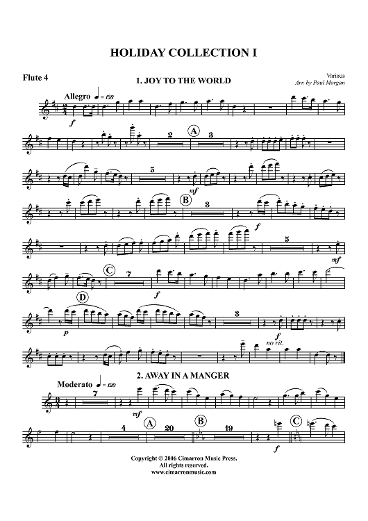Holiday Collection I - Flute 4