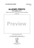 Allegro Presto from Symphony No. 2 - Score