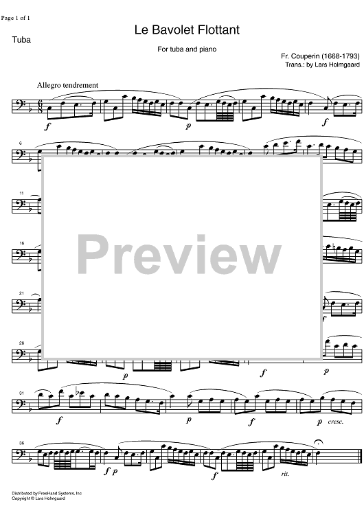 La Bavolet Flottant F Major - Tuba