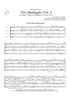 Two Madrigals, Vol. 4 - from Morley's "First Book of Madrigals to 4 Voices" (1594) - Score