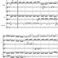 String Octet, Op. 20, Movement 3 - Score