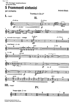 5 Frammenti sinfonici - Trumpet in C 2