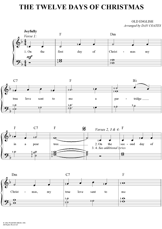 The Twelve Days Of Christmas