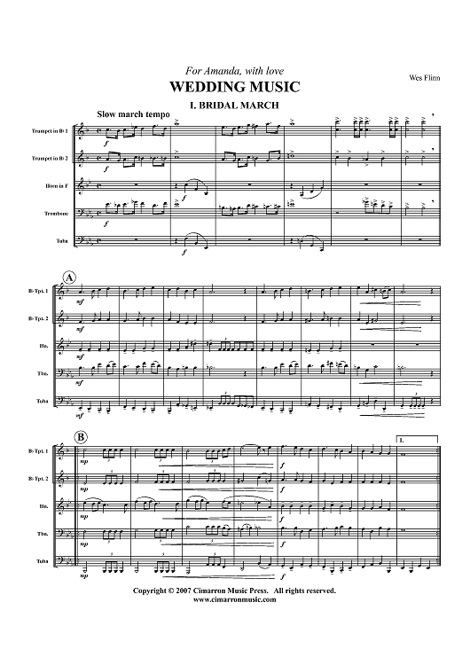 Wedding Music - Score