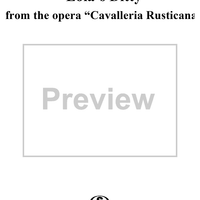 Lola's Ditty - From "Cavalleria Rusticana"