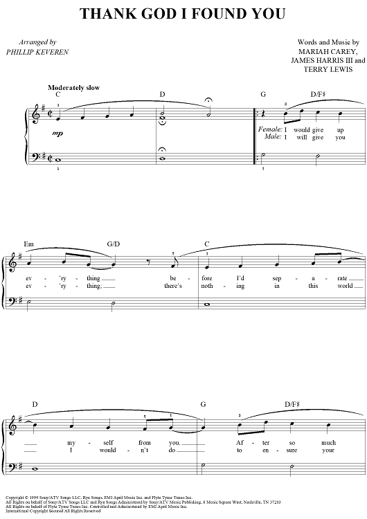 Thank God I Found You