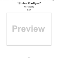 Piano Concerto No. 21 in C Major ("Elvira Madigan"), Movement 3 (K467) - Full Score