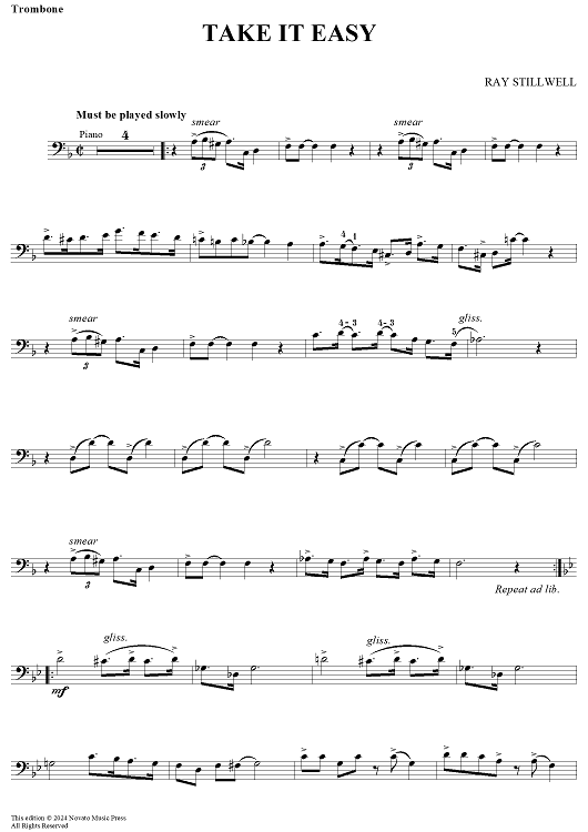 Take It Easy - Trombone