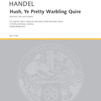 Hush, Ye Pretty Warbling Quire - Score and Parts