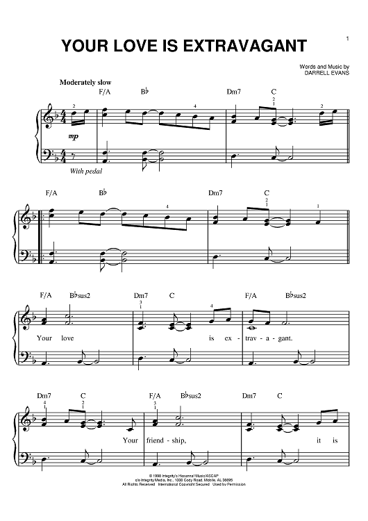 Your Love Is Extravagant