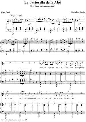 Pastorella delle Alpi, La, No. 6 from "Soirées musicales" - no. 6 from "Soirées musicales"