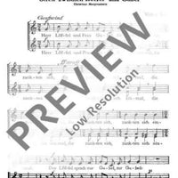 Streit zwischen Löffel und Gabel - Choral Score