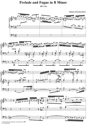Prelude and Fugue in B Minor, BWV544