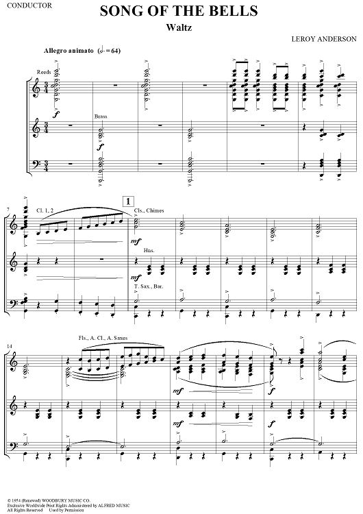 Song of the Bells - Condensed Score