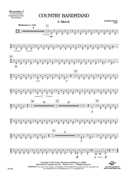 Country Bandstand - Percussion 2