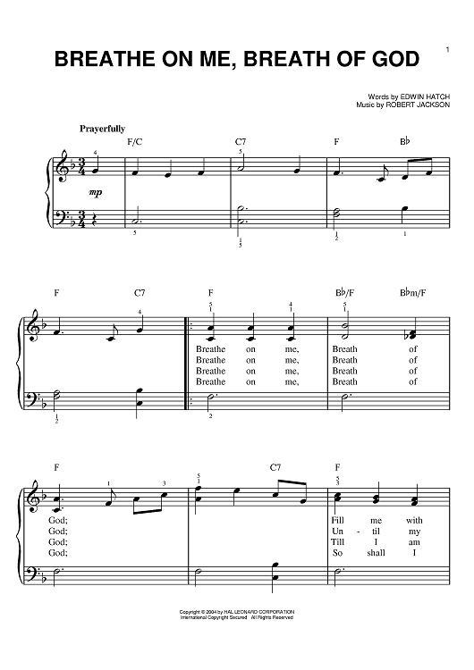 Breathe On Me, Breath Of God