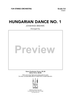 Hungarian Dance No. 1 - Score
