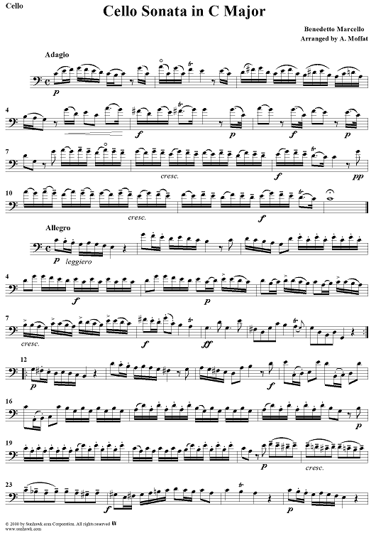 Cello Sonata in C Major - Cello