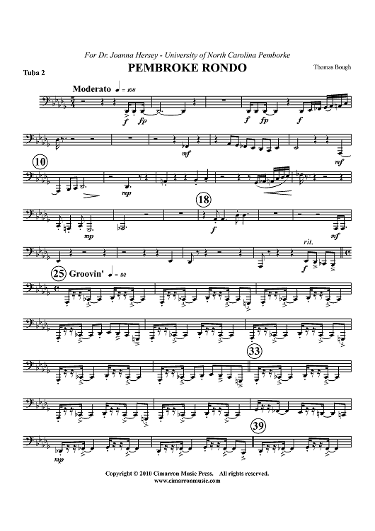 Pembroke Rondo - Tuba 2