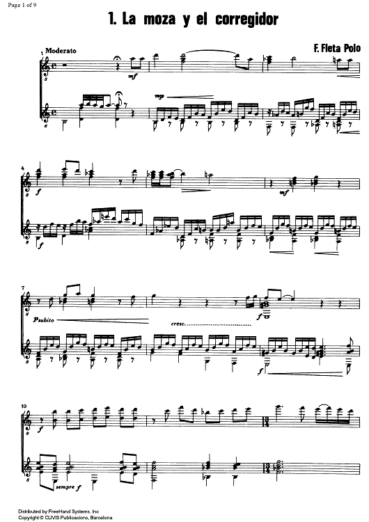 El corregidor D. Juan de Babadilla (Four easy pieces)