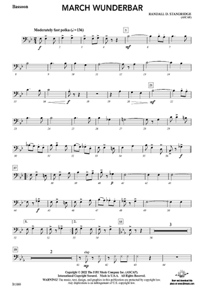 March Wunderbar - Bassoon