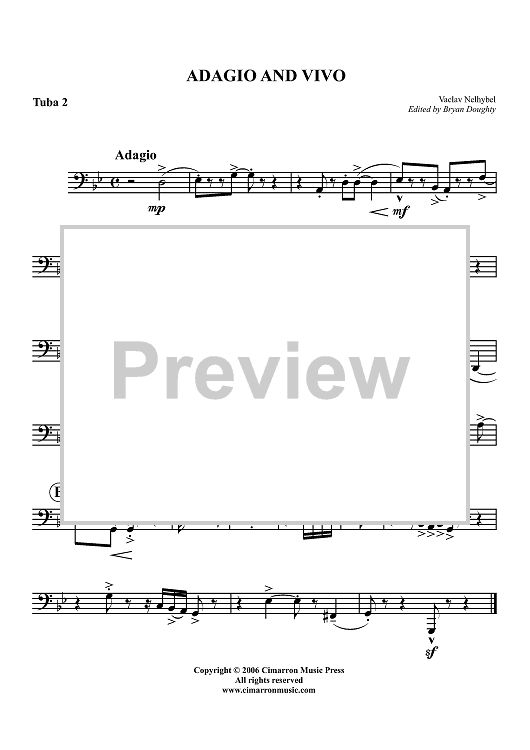 Adagio and Vivo - Tuba 2