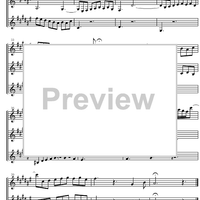 Three Part Sinfonia No. 6 BWV 792 E Major - Score
