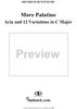 "More Palatino", Aria and Twelve Variations in C Major (B247)