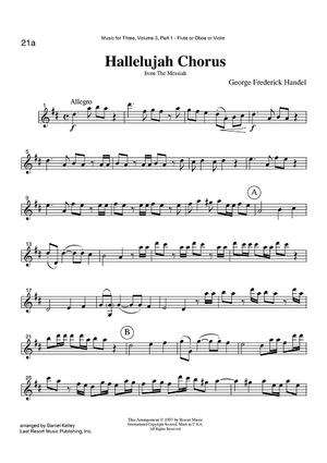 Hallelujah Chorus - from The Messiah - Part 1 Flute, Oboe or Violin