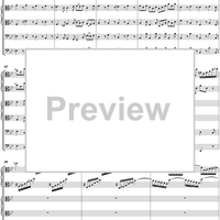 Brandenburg Concerto No. 6: Movement 3 - Score