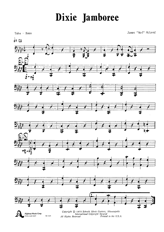 Dixie Jamboree - Tuba / Bass