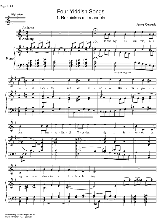 Rozhinkes mit Mandeln